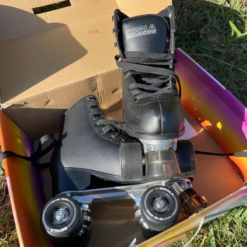 Black Impala skates in the original box